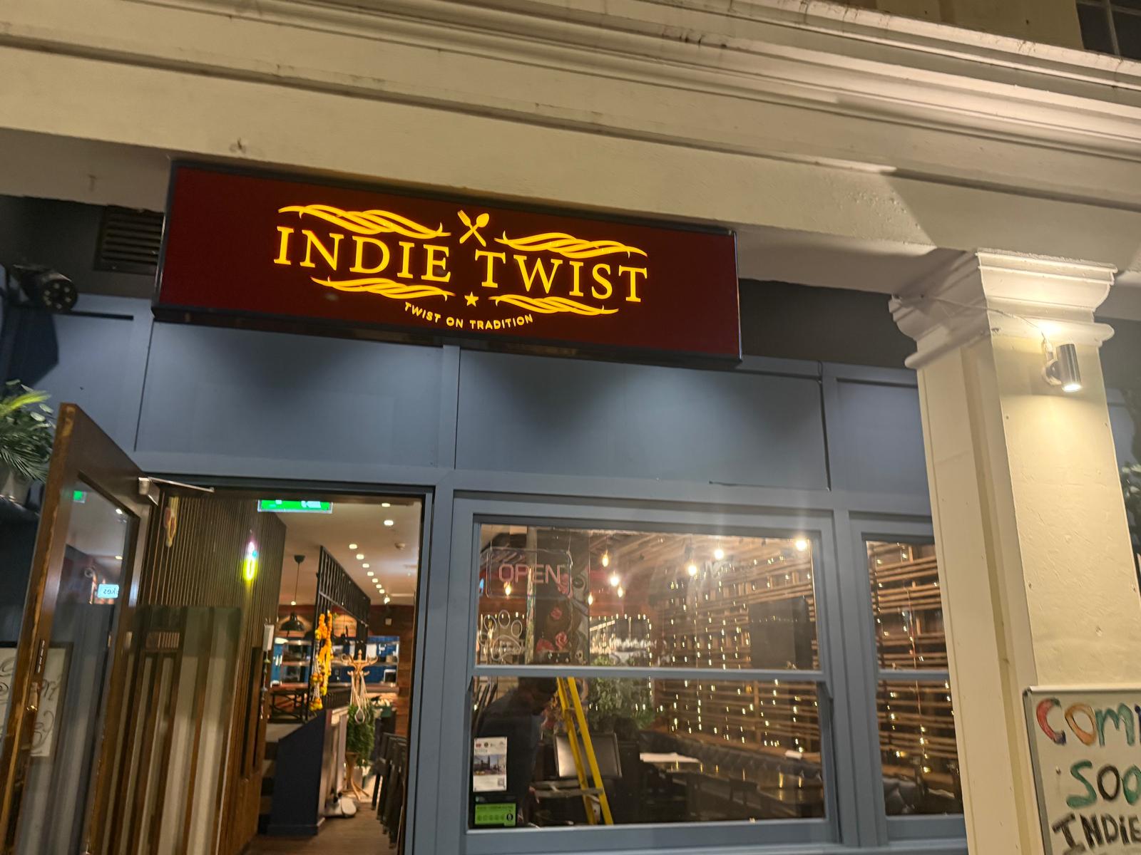 Indie Twist Restaurant Exterior